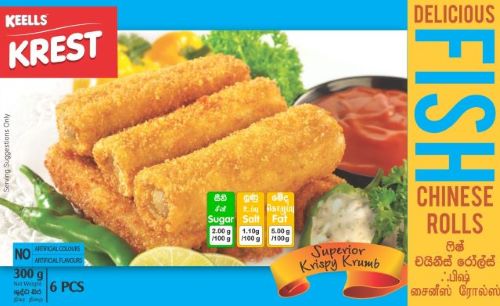 Fish Roti Keells Fish Chinese Rolls 300g - Keells Food Products PLC - Colombo